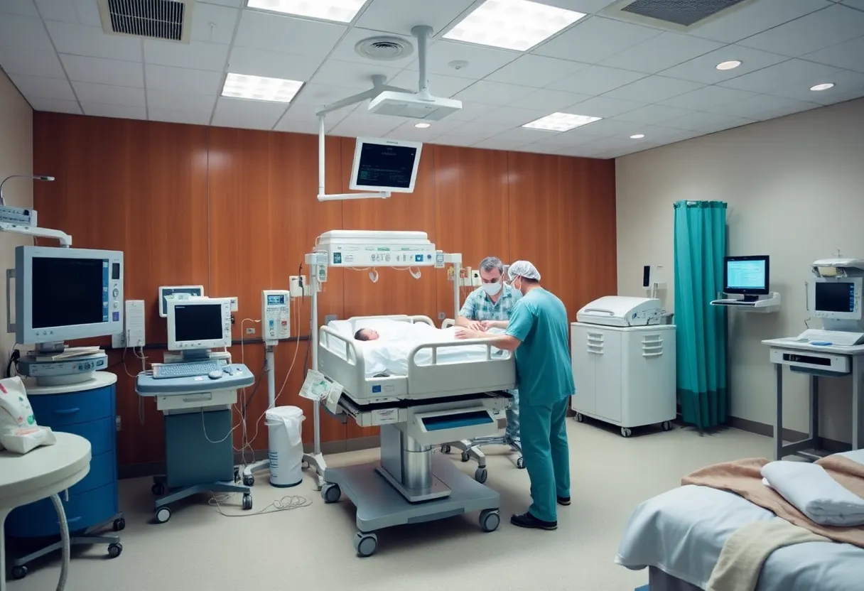 Interior view of the Neonatal Intensive Care Unit at Temecula Valley Hospital