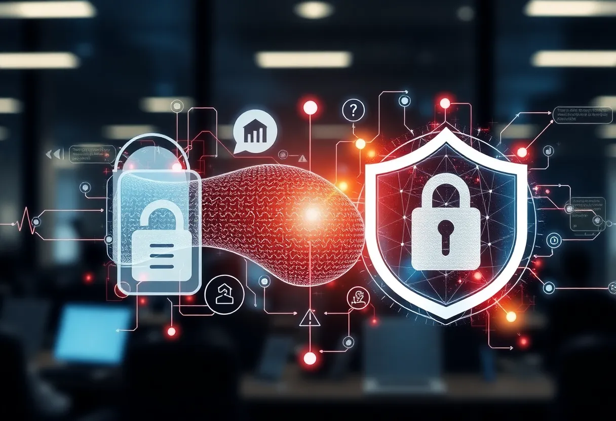 Visual representation of Templar Shield and CDW partnership focusing on risk management and security solutions