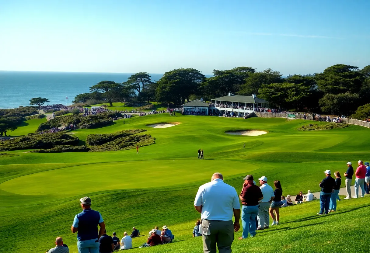 View of Torrey Pines Golf Course during the Farmers Insurance Open