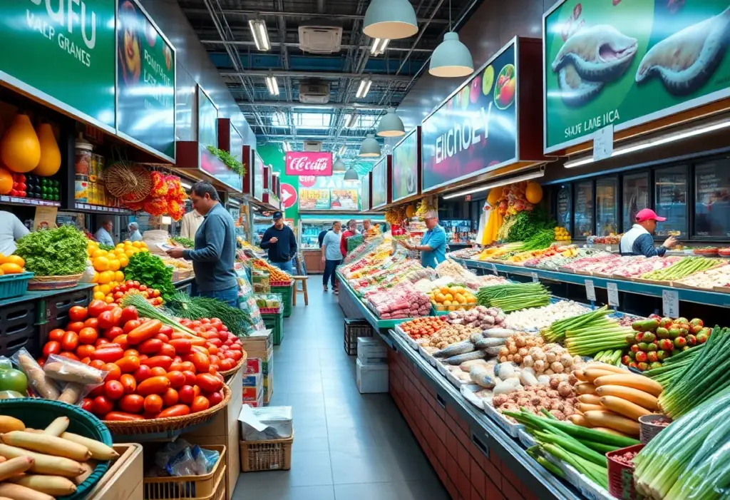 Grand opening of Valley Farm Market in Del Mar with fresh produce and a vibrant atmosphere.