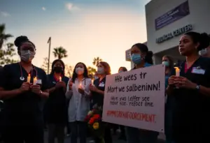 Candlelight vigil honoring nurse Alex Pretti