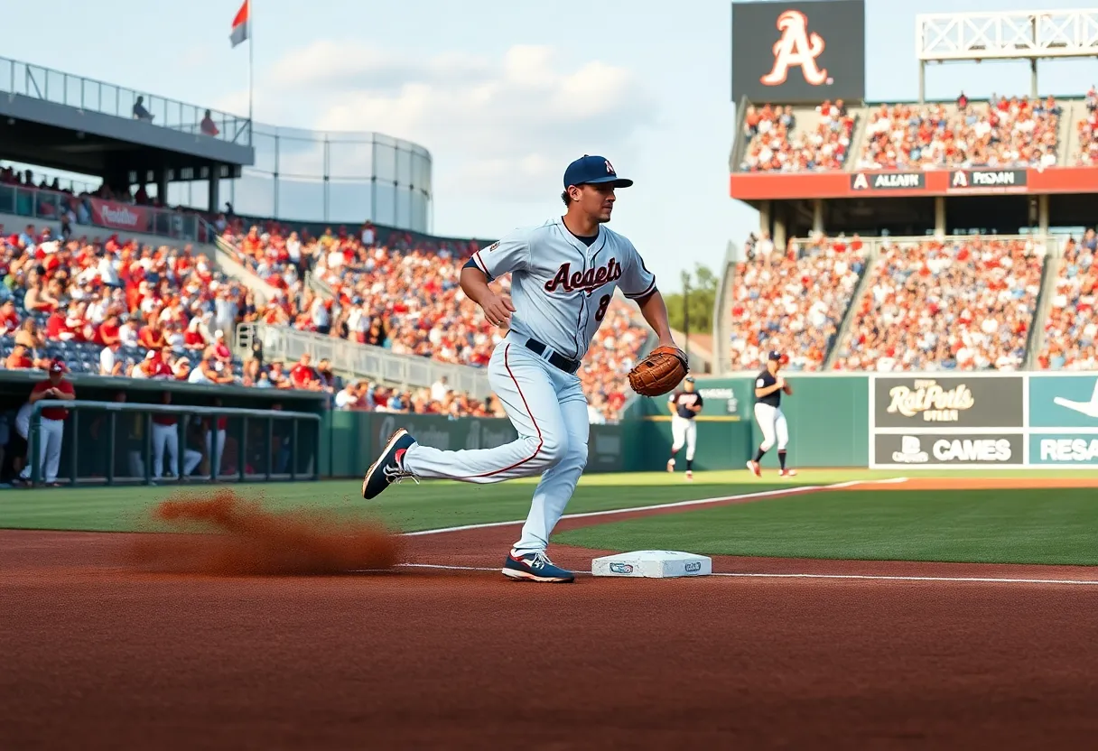 Xander Bogaerts playing baseball during a game.