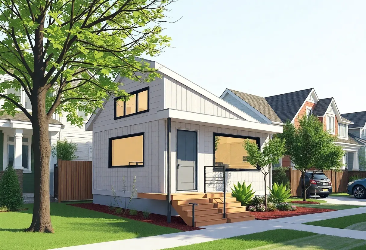 Modern Accessory Dwelling Unit in a residential area