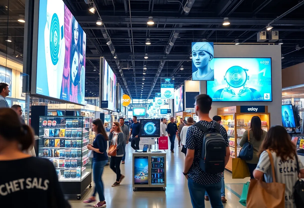 San Diego retail environment blending AI technology with personal customer service.