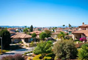 Beautiful California neighborhood showcasing varied architecture.