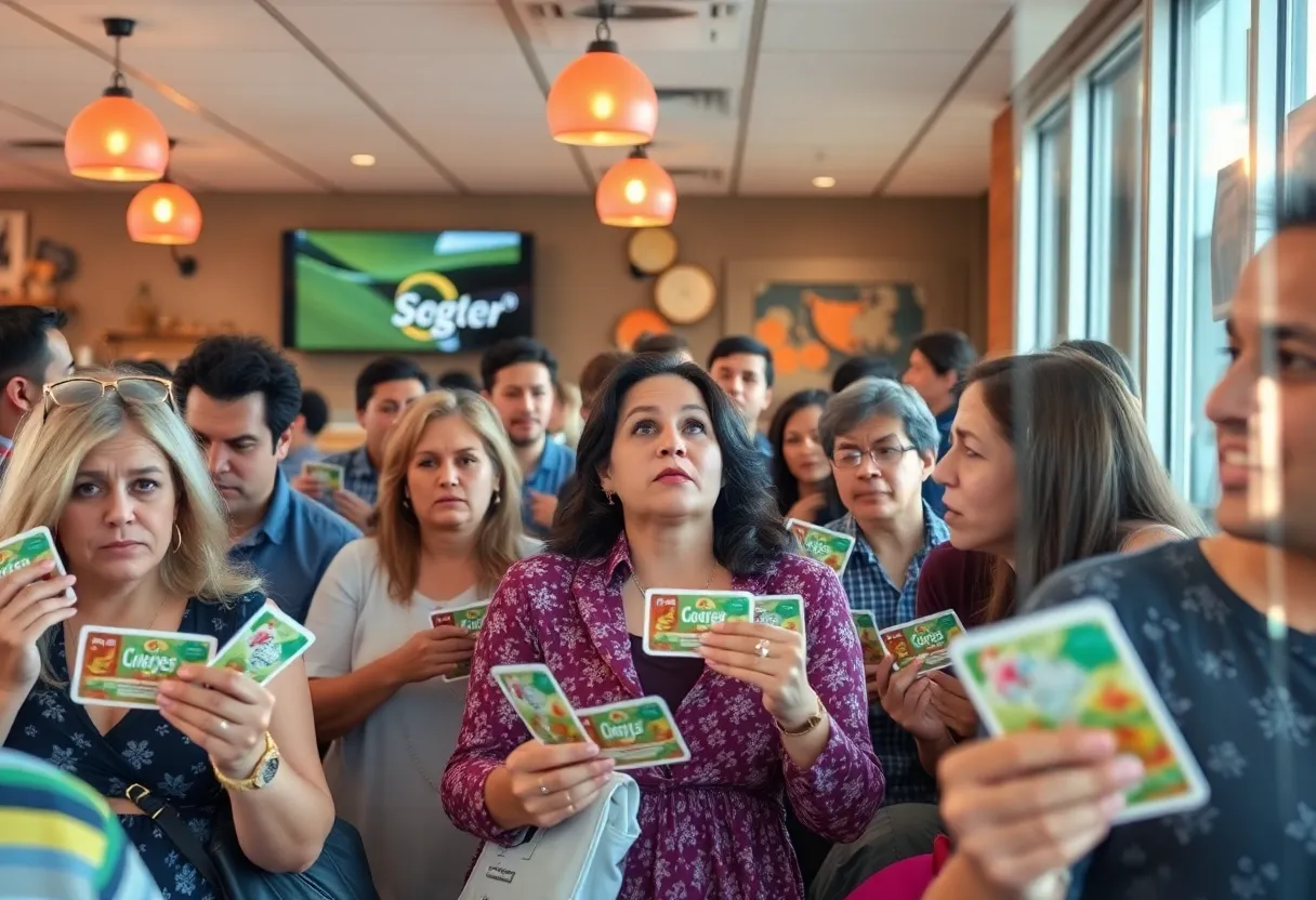 Customers confused about gift cards in a San Diego restaurant