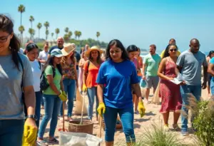 Community members engaging in activities at Ocean Beach Green Center