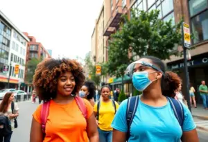 Illustration of community safety efforts in Minneapolis and San Diego.