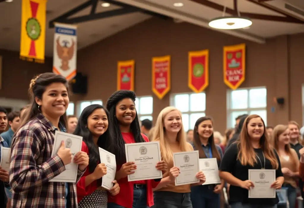 Celebration of local high school seniors at the Encinitas Rising Star event