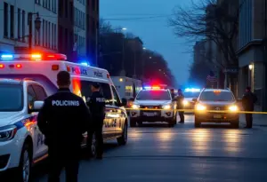 Police investigating a double shooting scene in Escondido