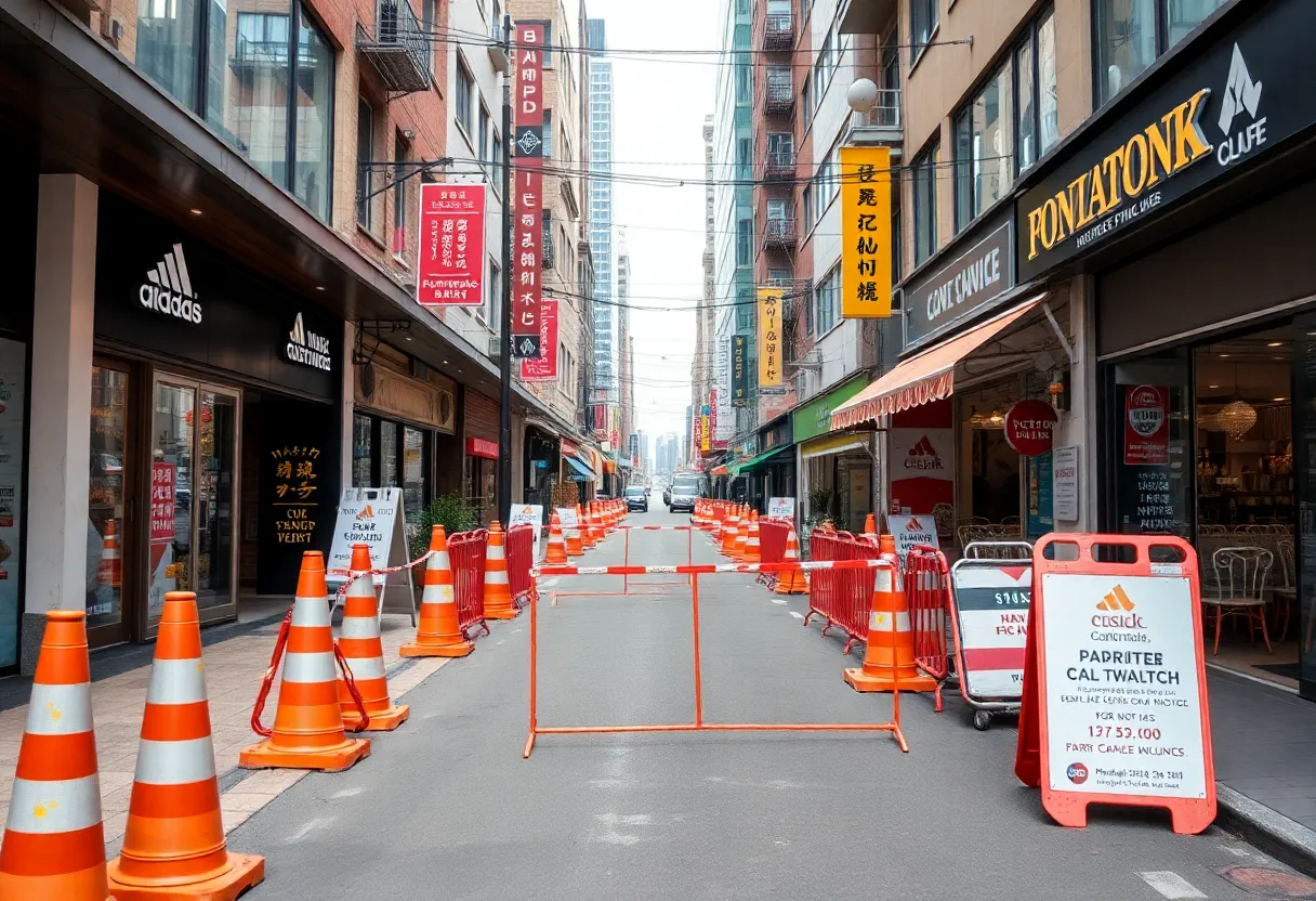 Construction in Hillcrest affecting local businesses