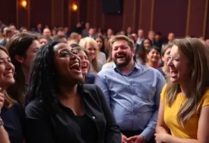 Audience enjoying a comedy performance at Sycuan Casino Resort