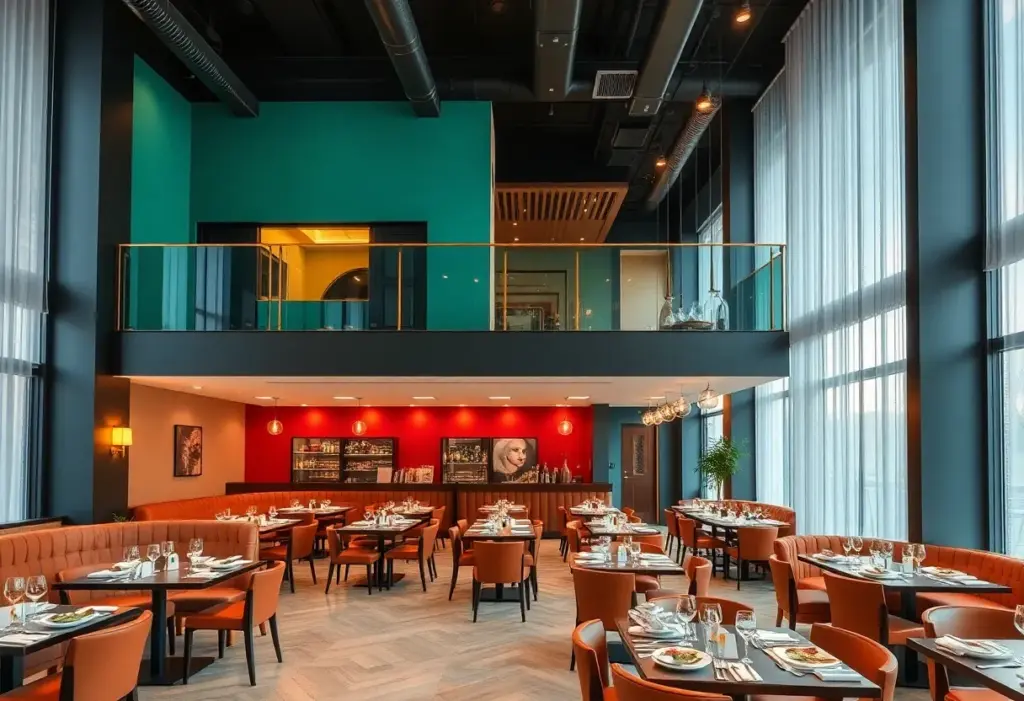 Interior view of JOEY Restaurants in San Diego, showcasing the dining atmosphere