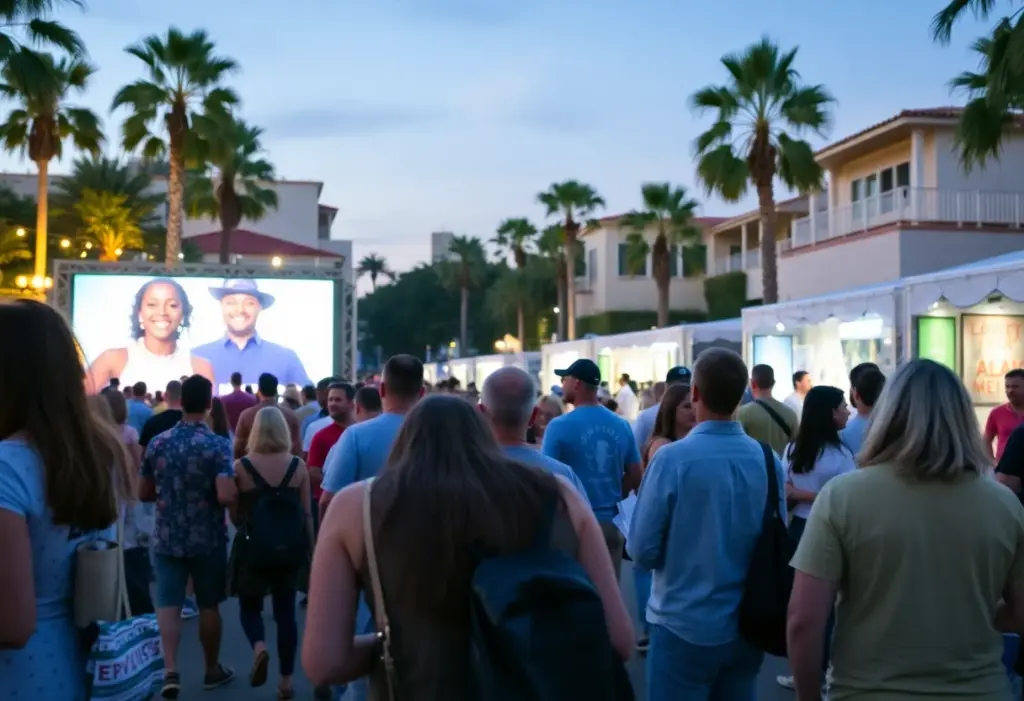 Community members participating in local events in La Jolla.