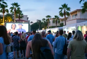 Community members participating in local events in La Jolla.