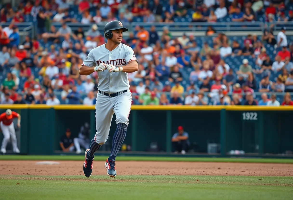 Baseball infielder demonstrating skill on the field