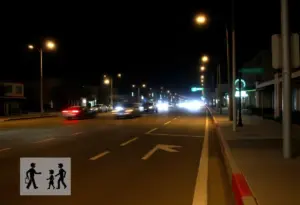 Dark street in Pacific Beach highlighting pedestrian safety issues