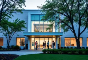 Exterior view of Paradise Valley Hospital in National City, California