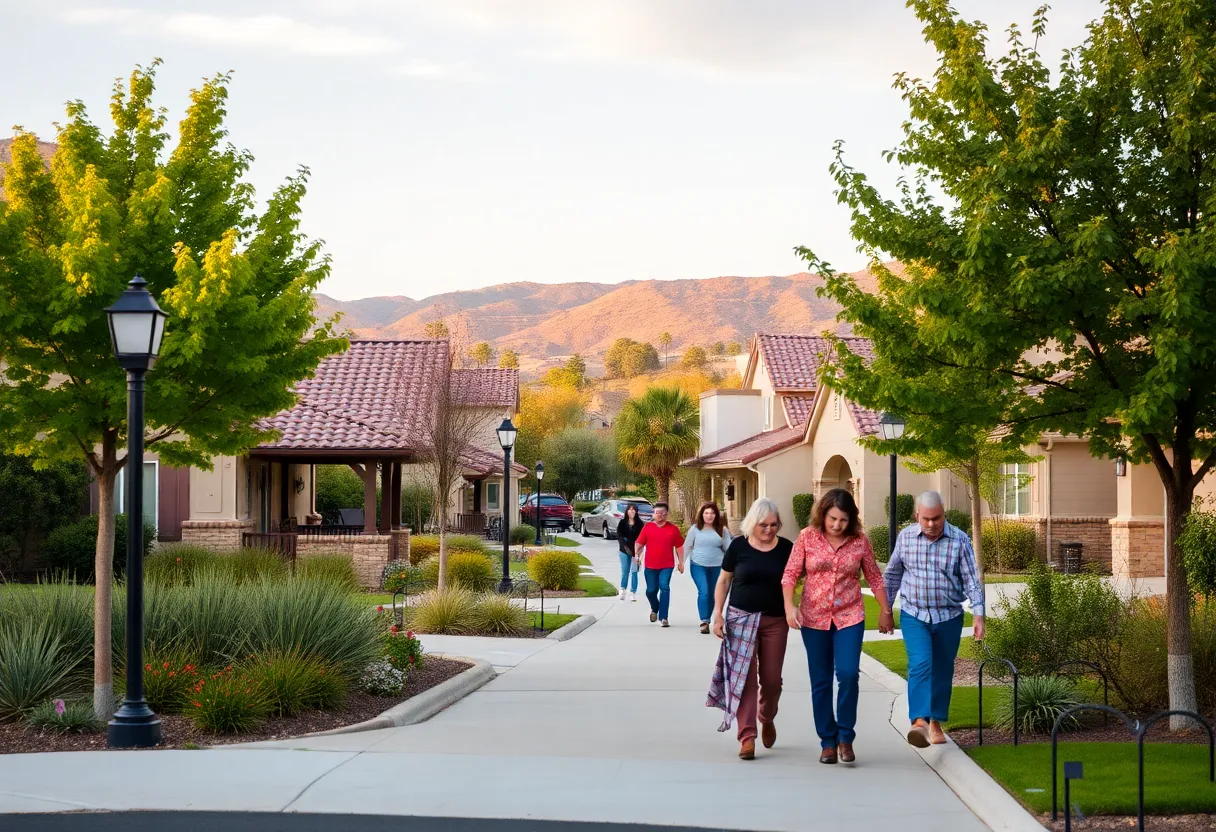 Community scene in Poway showcasing safety and tranquility