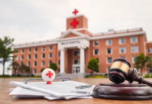 Image of Rady Children's Hospital representing legal issues.