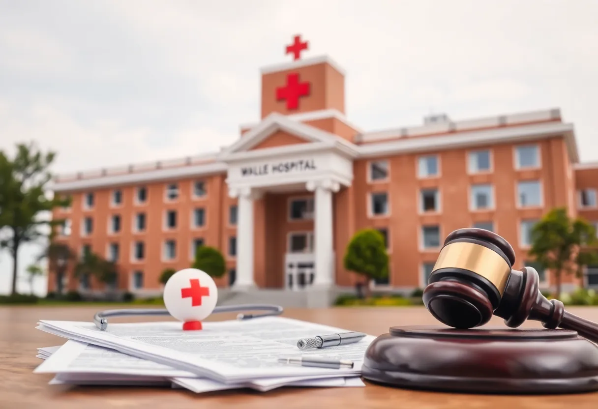 Image of Rady Children's Hospital representing legal issues.