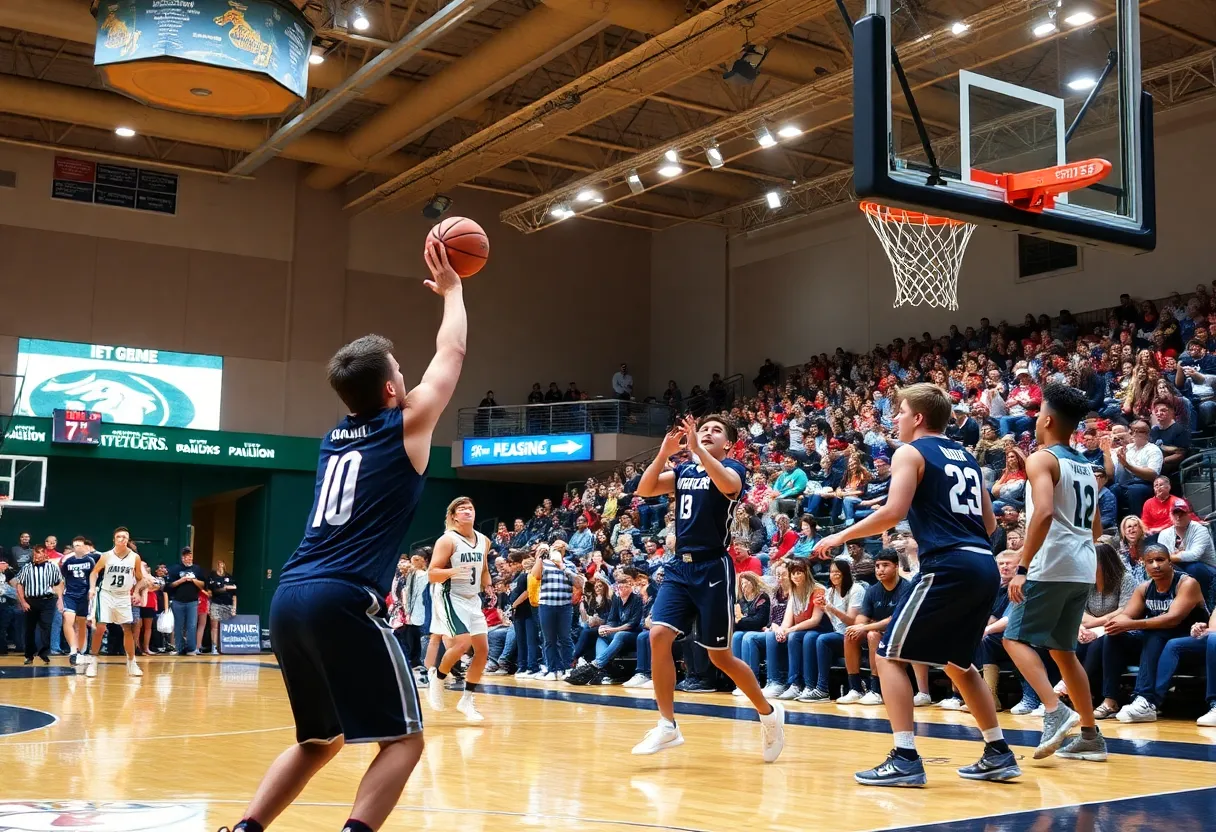 A basketball game between Saint Mary's Gaels and San Diego Toreros at University Credit Union Pavilion.