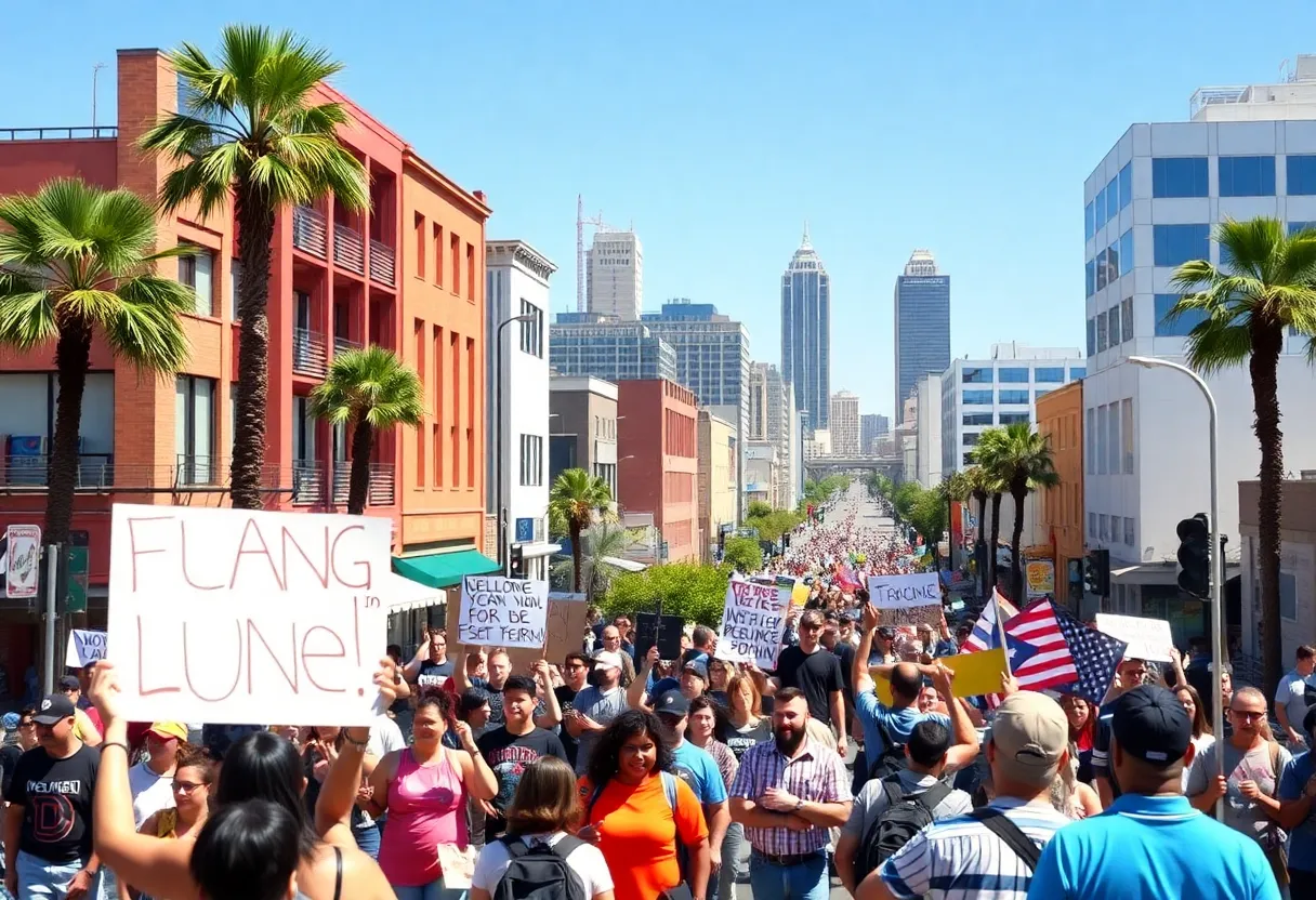 Cityscape of San Diego illustrating political change