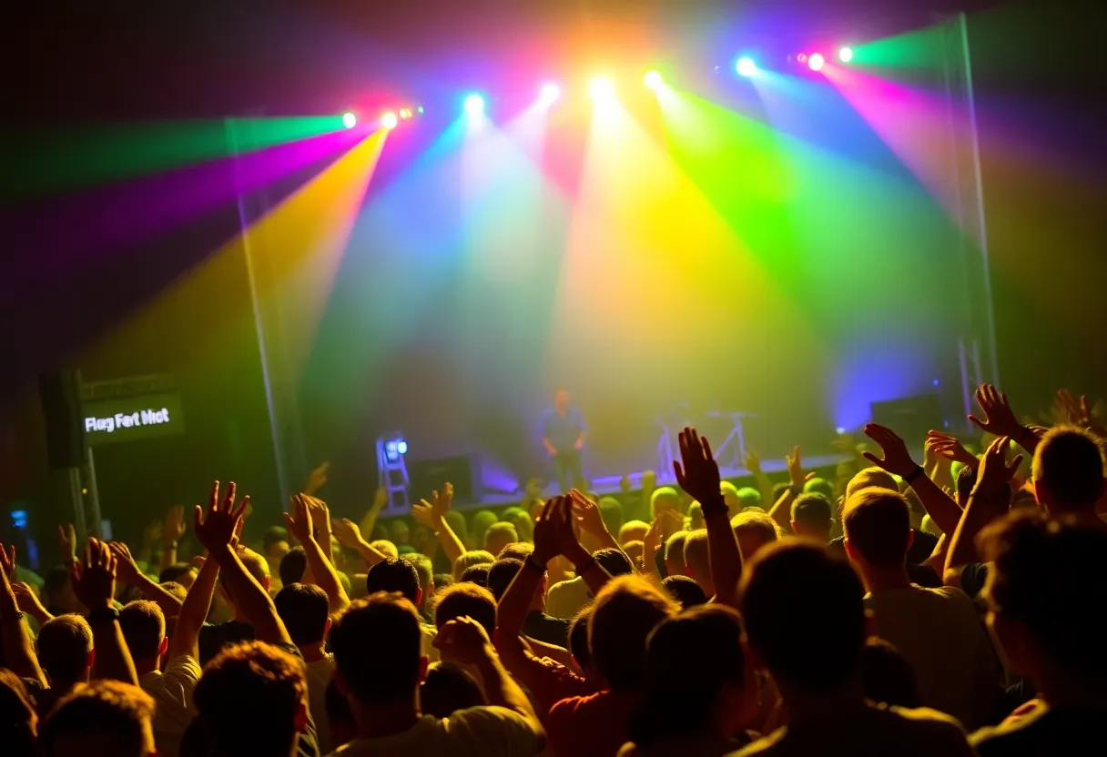 Crowd enjoying live music at a concert in San Diego