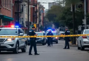 Police responding to a crime scene in San Diego County