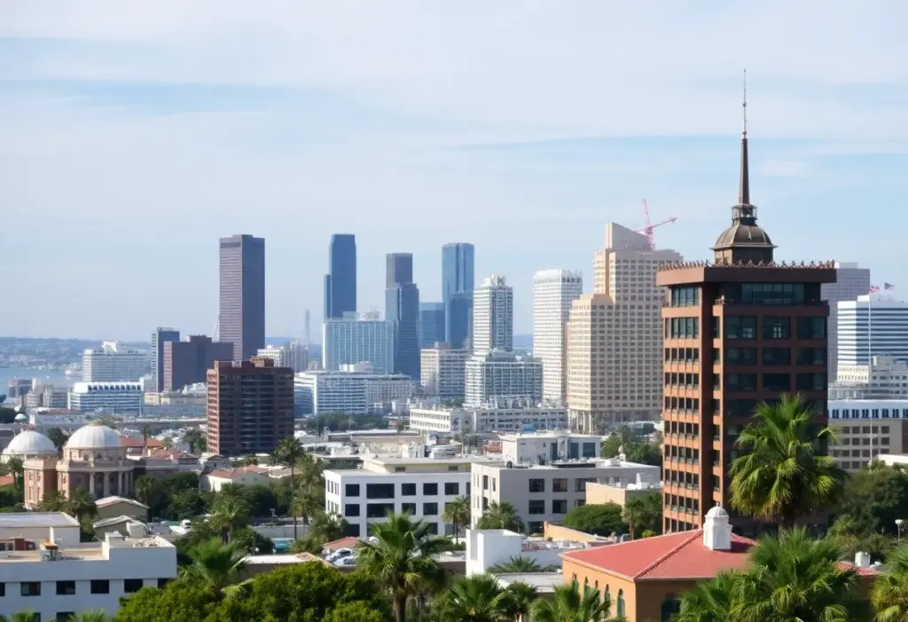 San Diego skyline representing economic growth