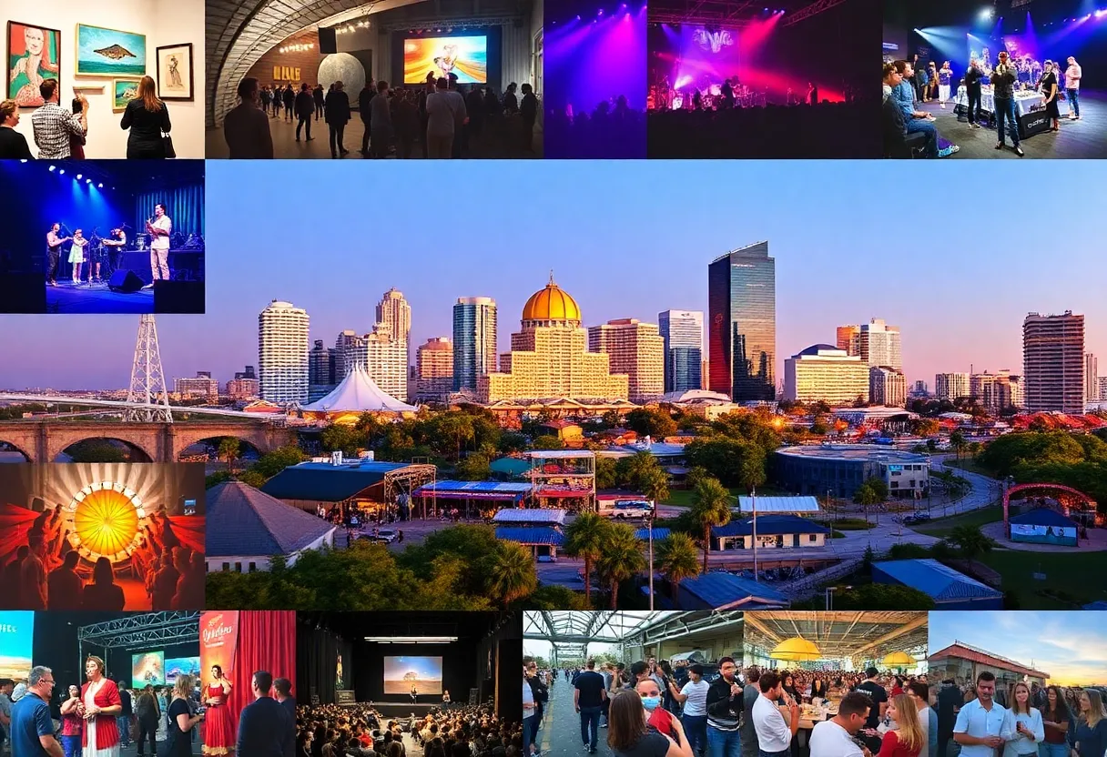 Collage of vibrant events in San Diego