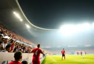 Players from San Diego FC celebrating their victory in the CONCACAF Champions Cup.