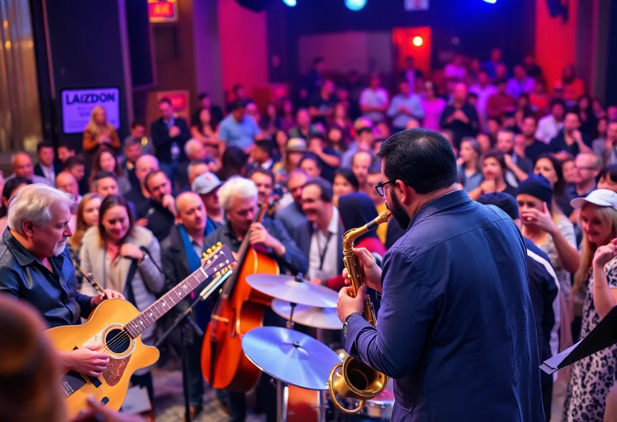 Musicians performing at the San Diego Jazz Party