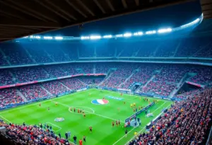 Snapdragon Stadium full of fans during Olympic soccer matches