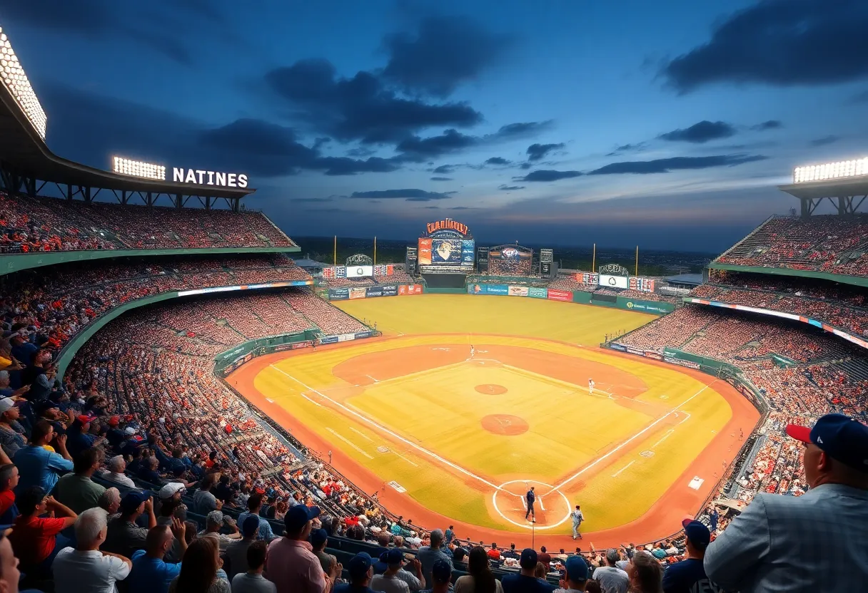 Crowd at the San Diego Padres baseball game