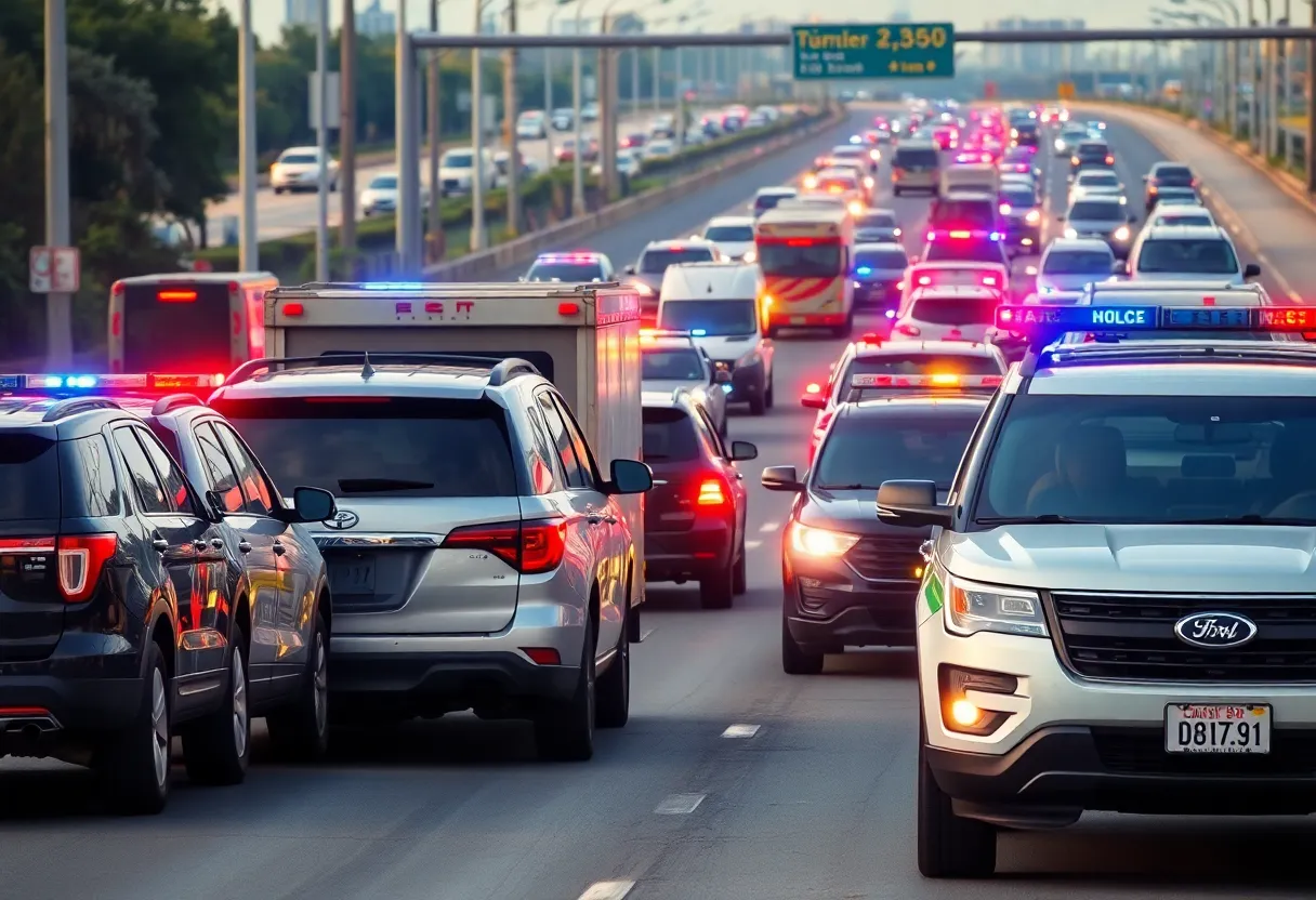 Traffic chaos on I-15 during police chase in San Diego