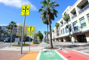 Illustration of enhanced transportation infrastructure in San Diego