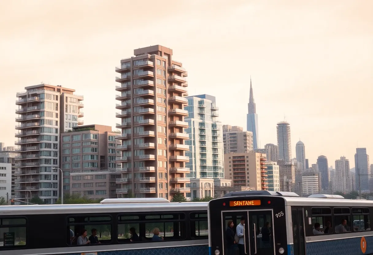 Multi-story housing development in San Francisco near transit