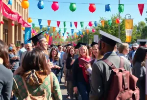 Alumni and community members participating in SDSU Day of Giving event.