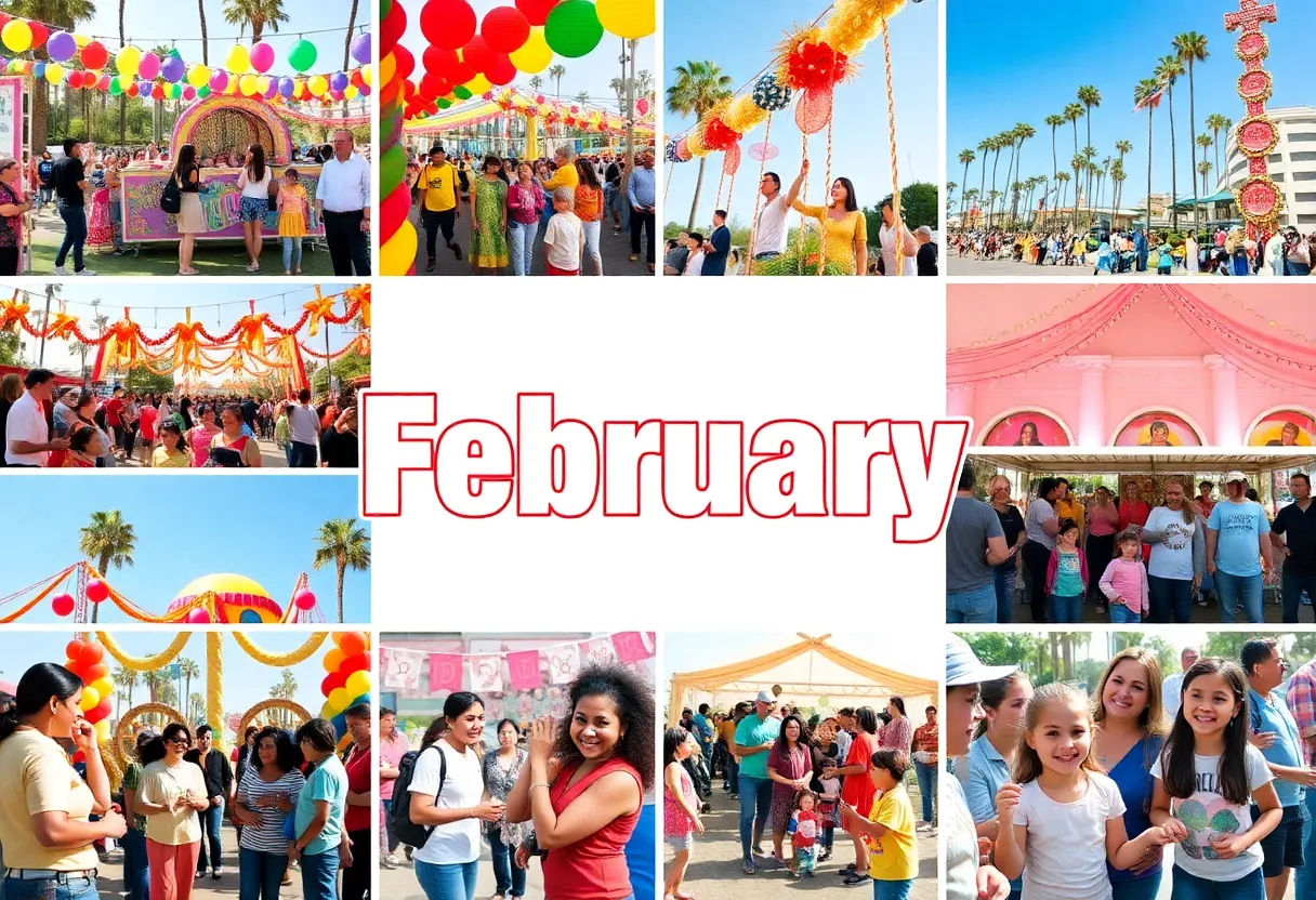 Collage of events in Southern California showcasing love, culture, and entertainment.