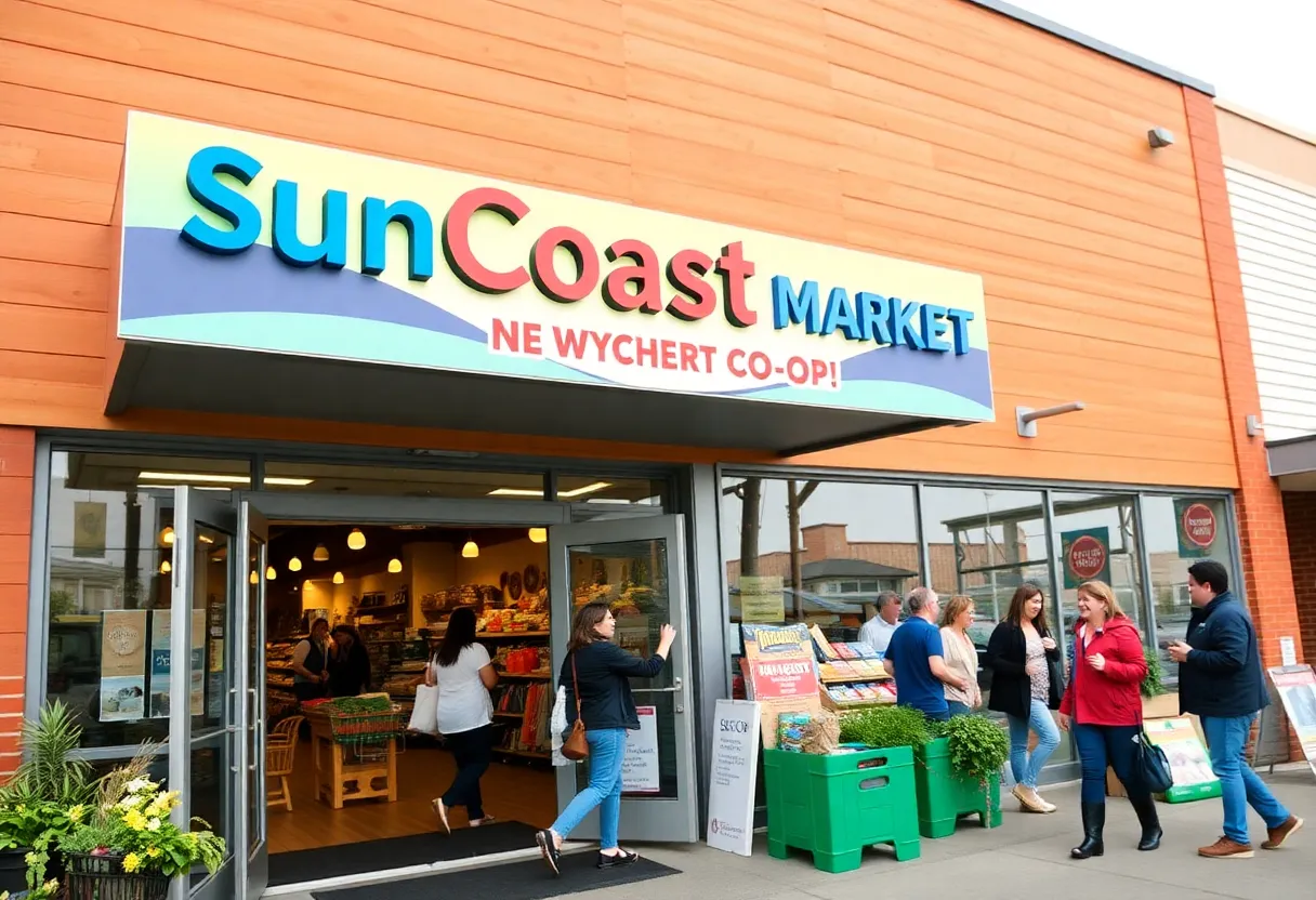 Exterior view of SunCoast Market Co-op in Imperial Beach