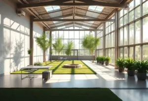 Conceptual design of the revamped Vista Detention Facility highlighting rehabilitation spaces.