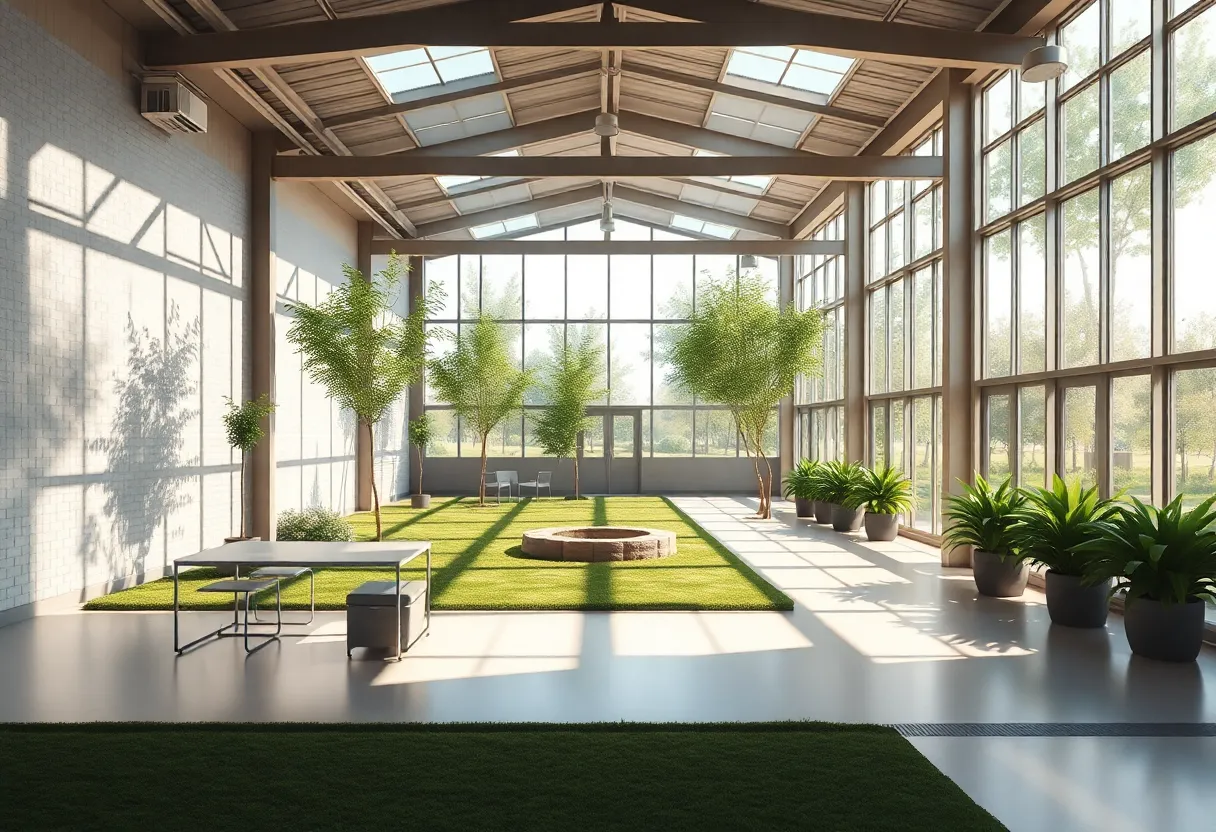 Conceptual design of the revamped Vista Detention Facility highlighting rehabilitation spaces.